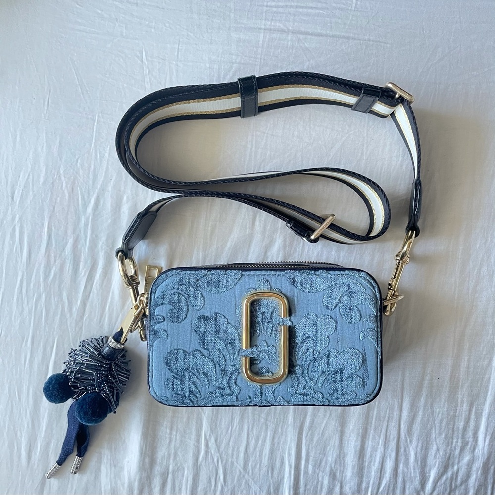 MARC JACOBS Snapshot Damask Cross Body Bag, Blue